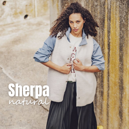 Tejido Sherpa natural