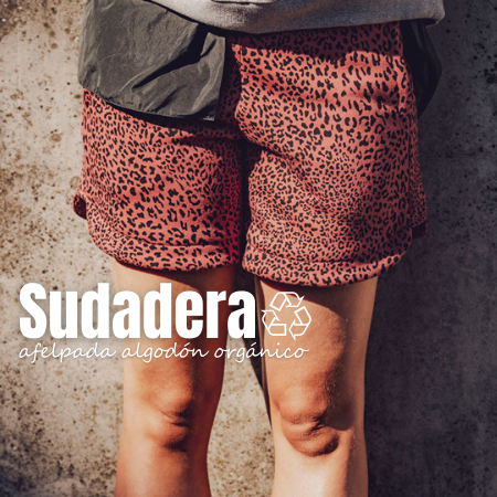 Sudadera afelpada animal print