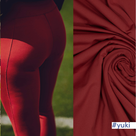 Tela Lycra Yoga burdeos