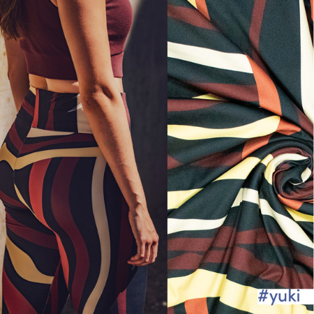 Tela Lycra Yoga burdeos