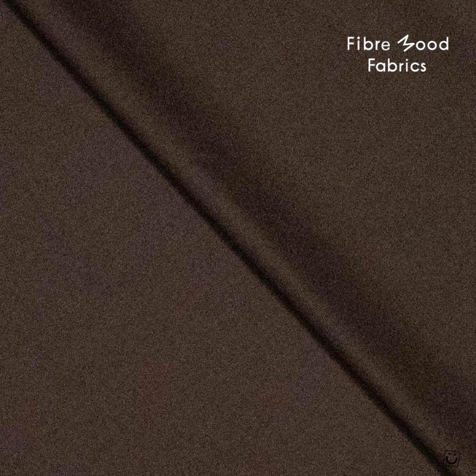 Viscosa twill soft marrón oscuro