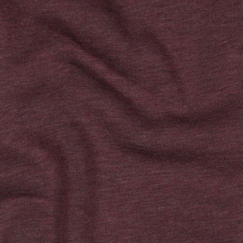 Sudadera jogging afelpada aubergine melange