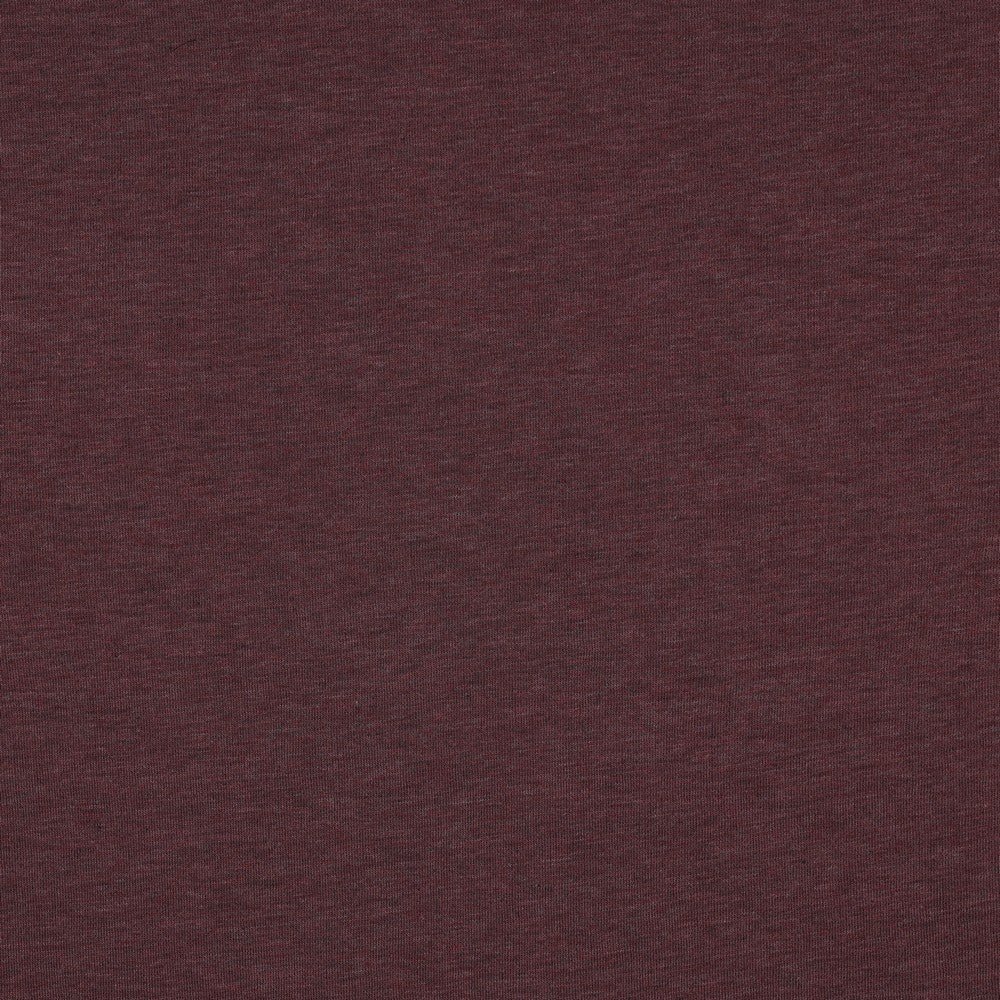 Sudadera jogging afelpada aubergine melange