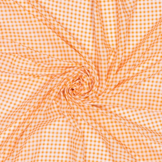 Vichy en Lyocell naranja 70 gr