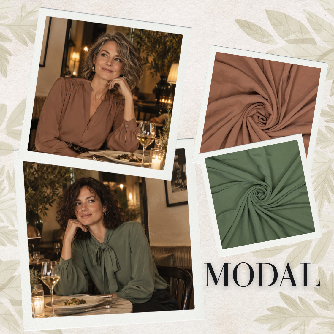 Tela modal marrón