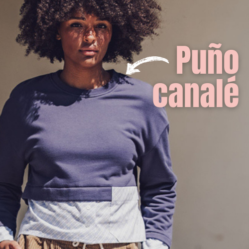 Tela punto soft sweat azul oscuro
