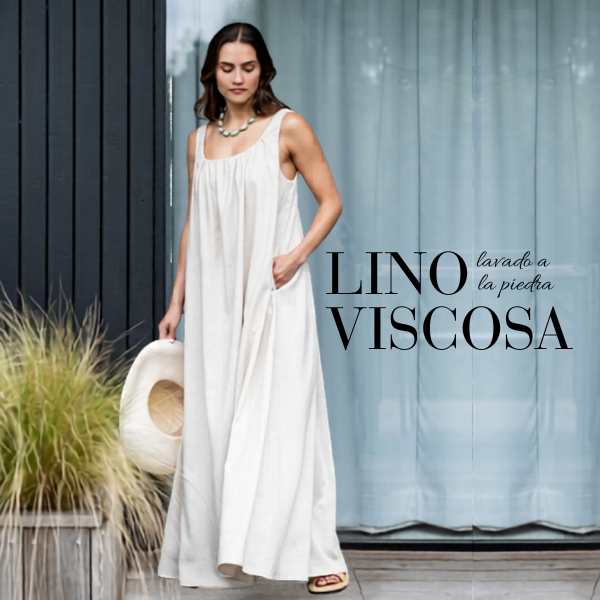 Lino viscosa natural