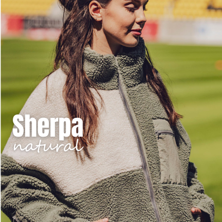 Tejido Sherpa natural