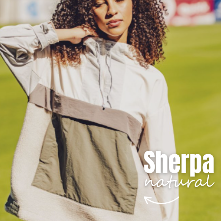 Tejido Sherpa natural