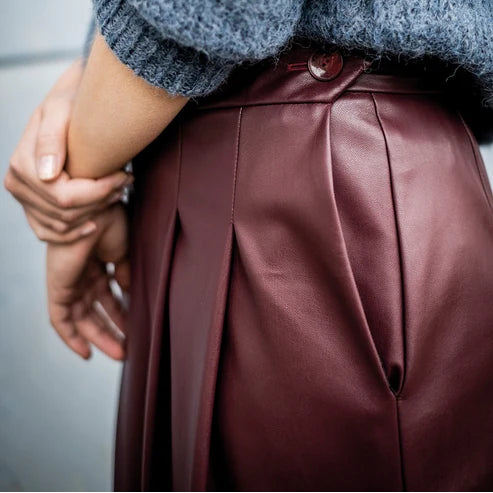 Piel vegana mauve wine