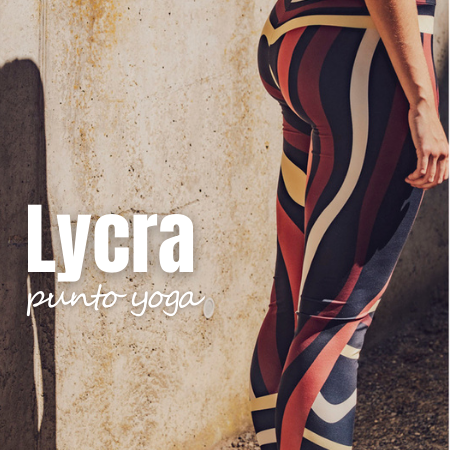 Tela Lycra Yoga líneas