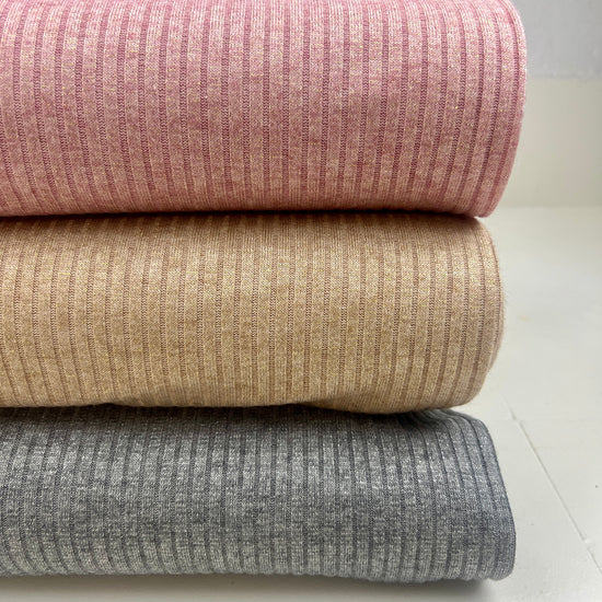 Punto canalé Lúrex - gris plateado