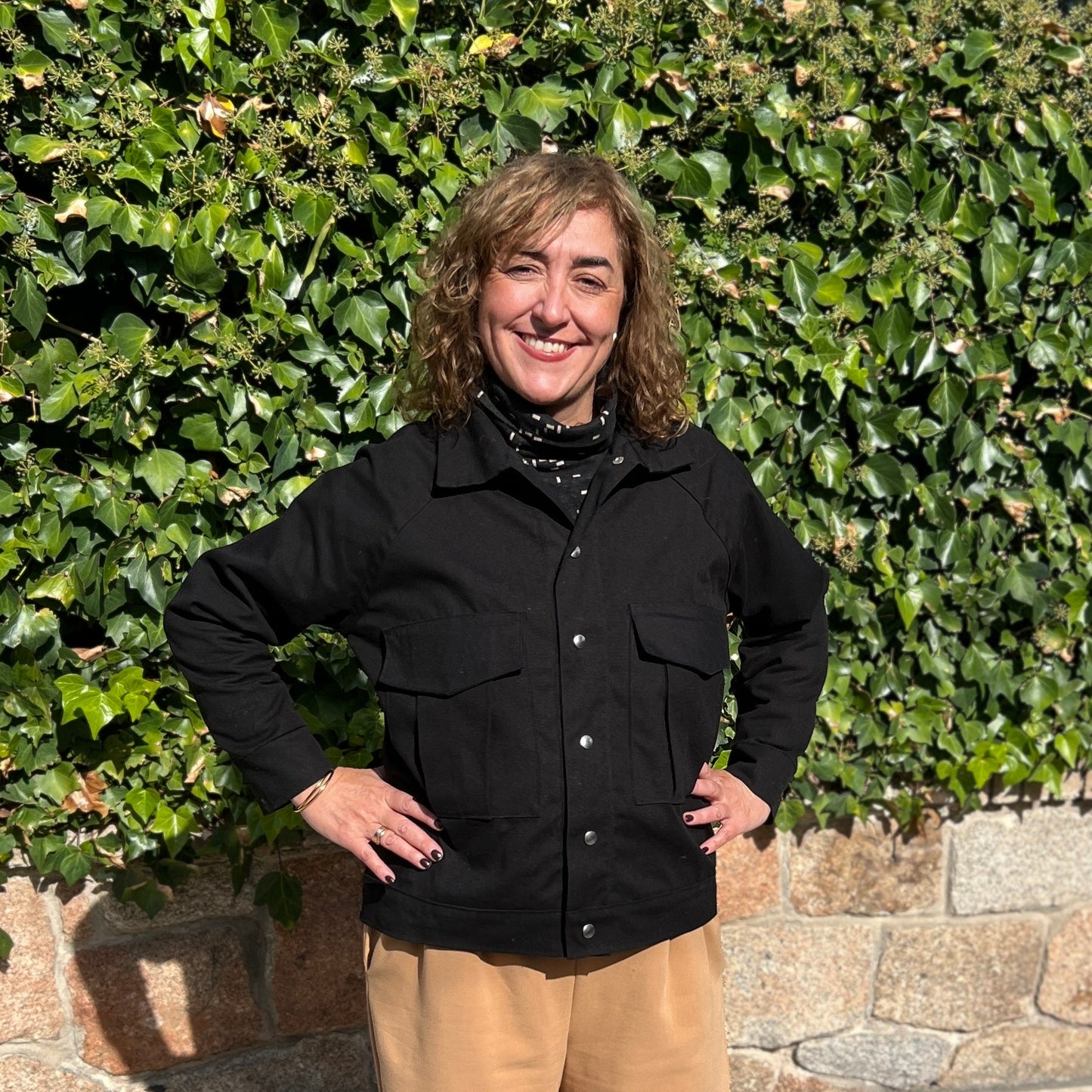 Tela canvas algodón 8 oz negra