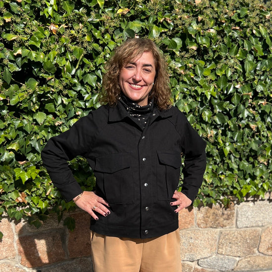 Tela canvas algodón 8 oz negra