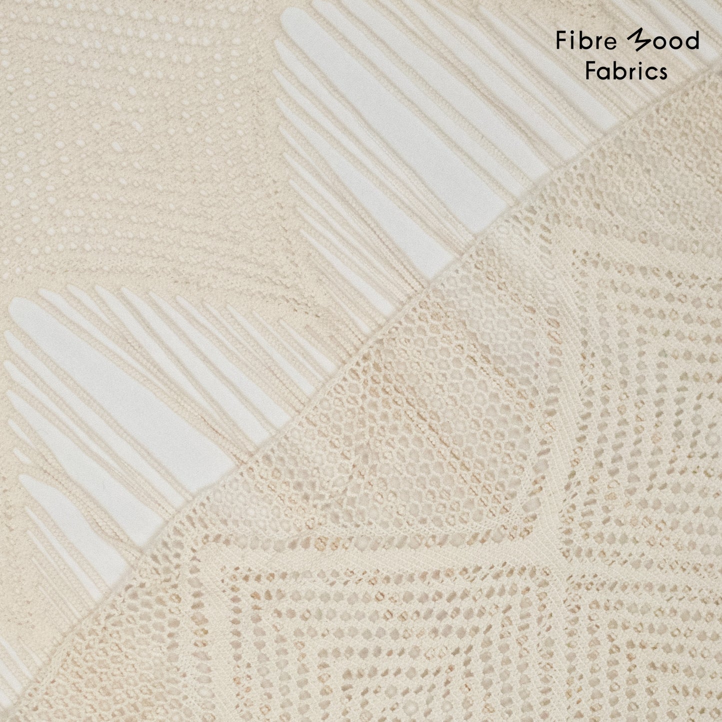 Punto crochet blanco con flecos