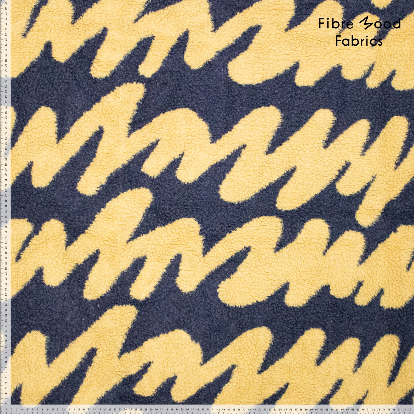 Teddy jacquard tostado y azul