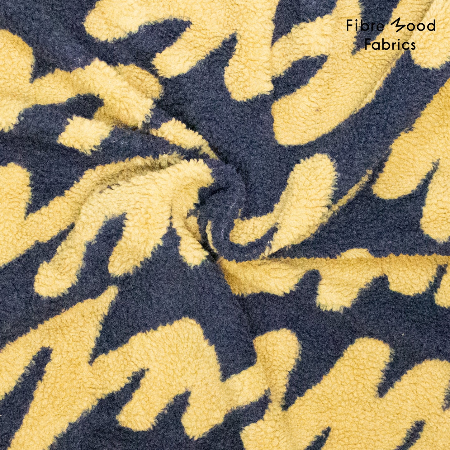 Teddy jacquard tostado y azul