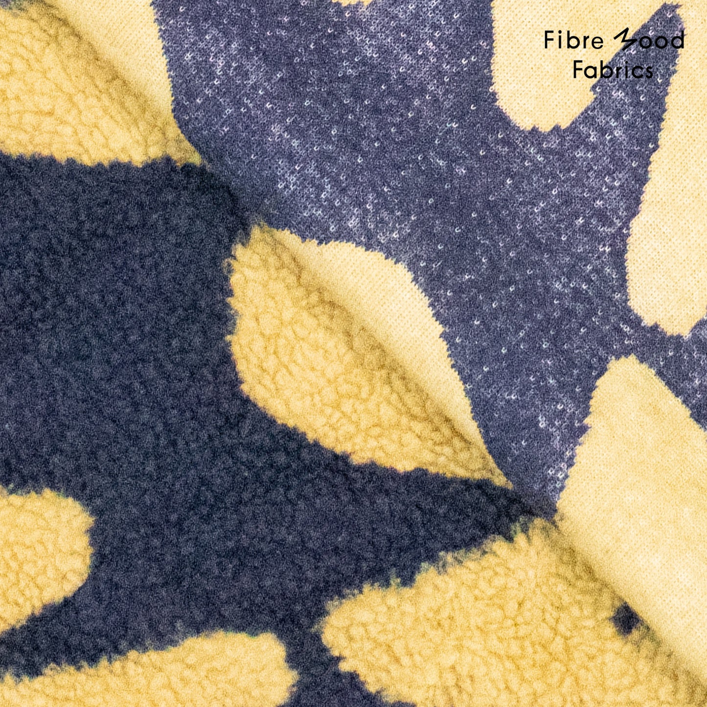 Teddy jacquard tostado y azul