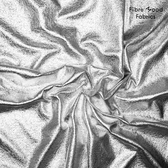 Metallic Crackle Soft Vegan plata