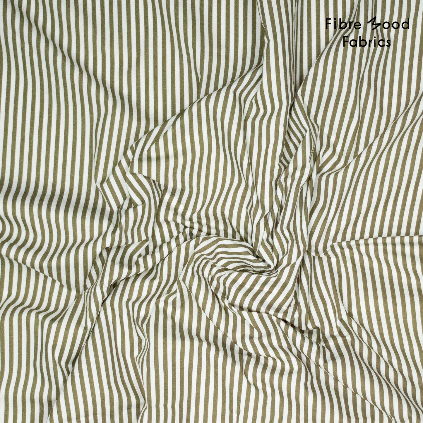 Tela algodón rayas verde