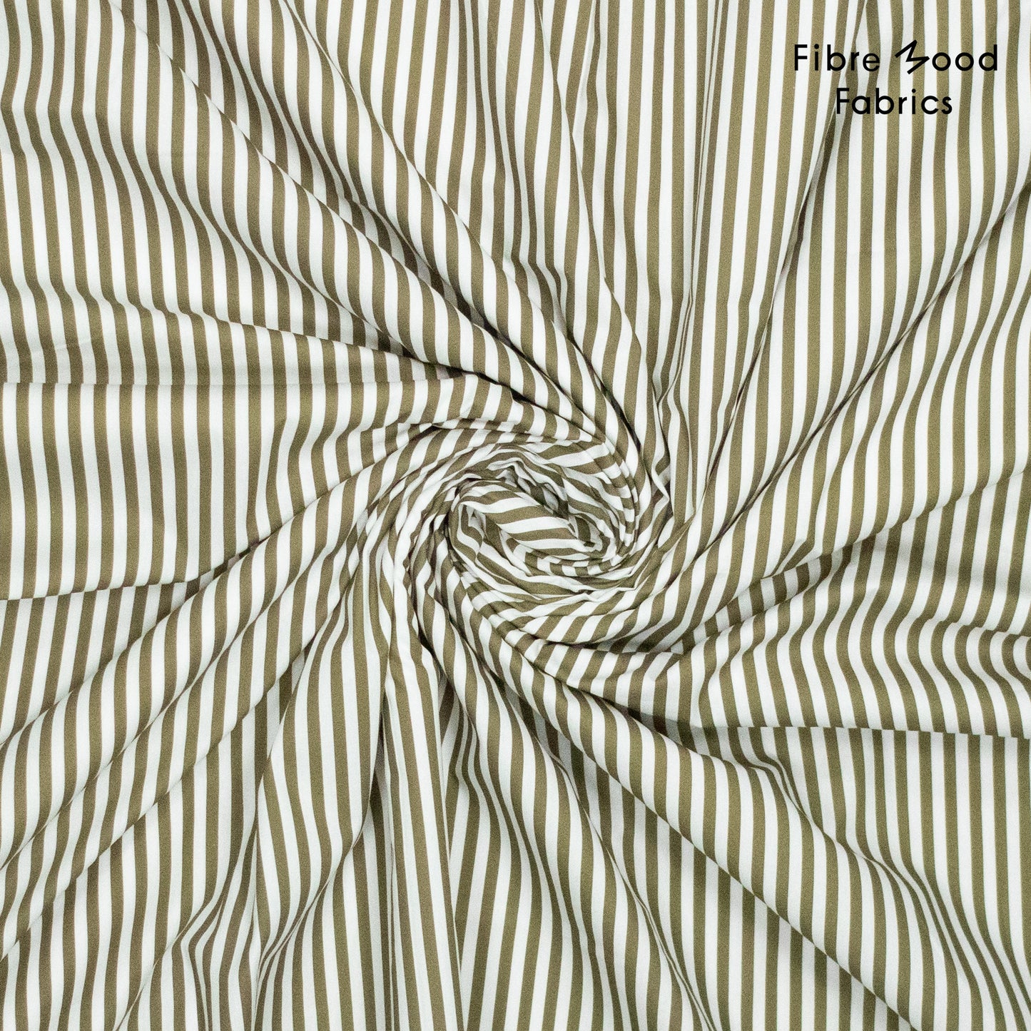 Tela algodón rayas verde