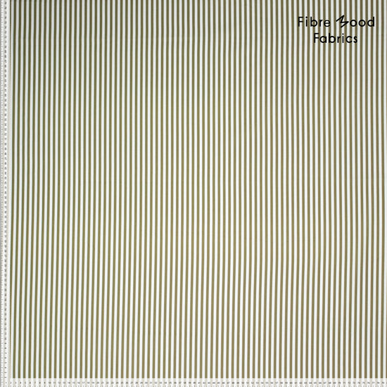 Tela algodón rayas verde