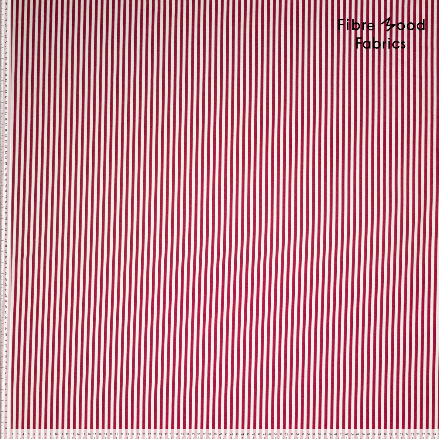 Tela algodón rayas burdeos