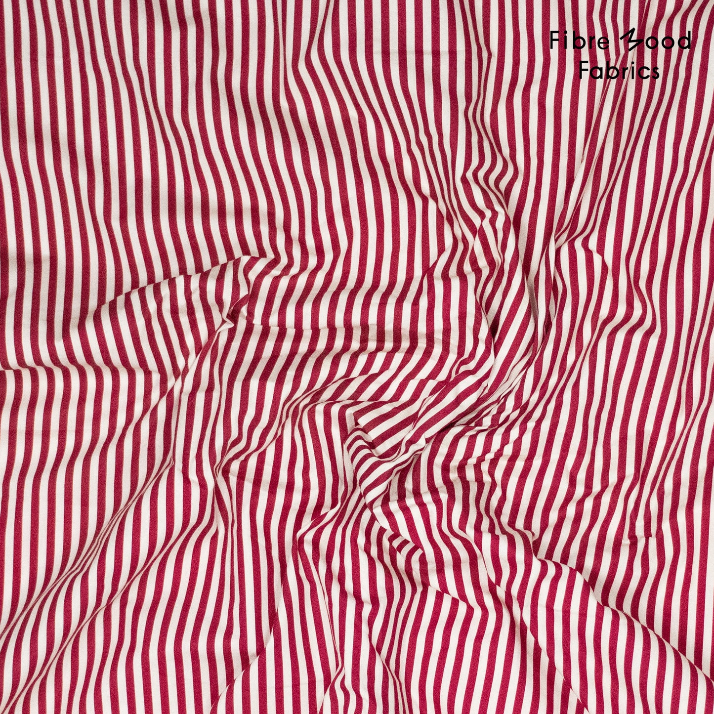 Tela algodón rayas burdeos