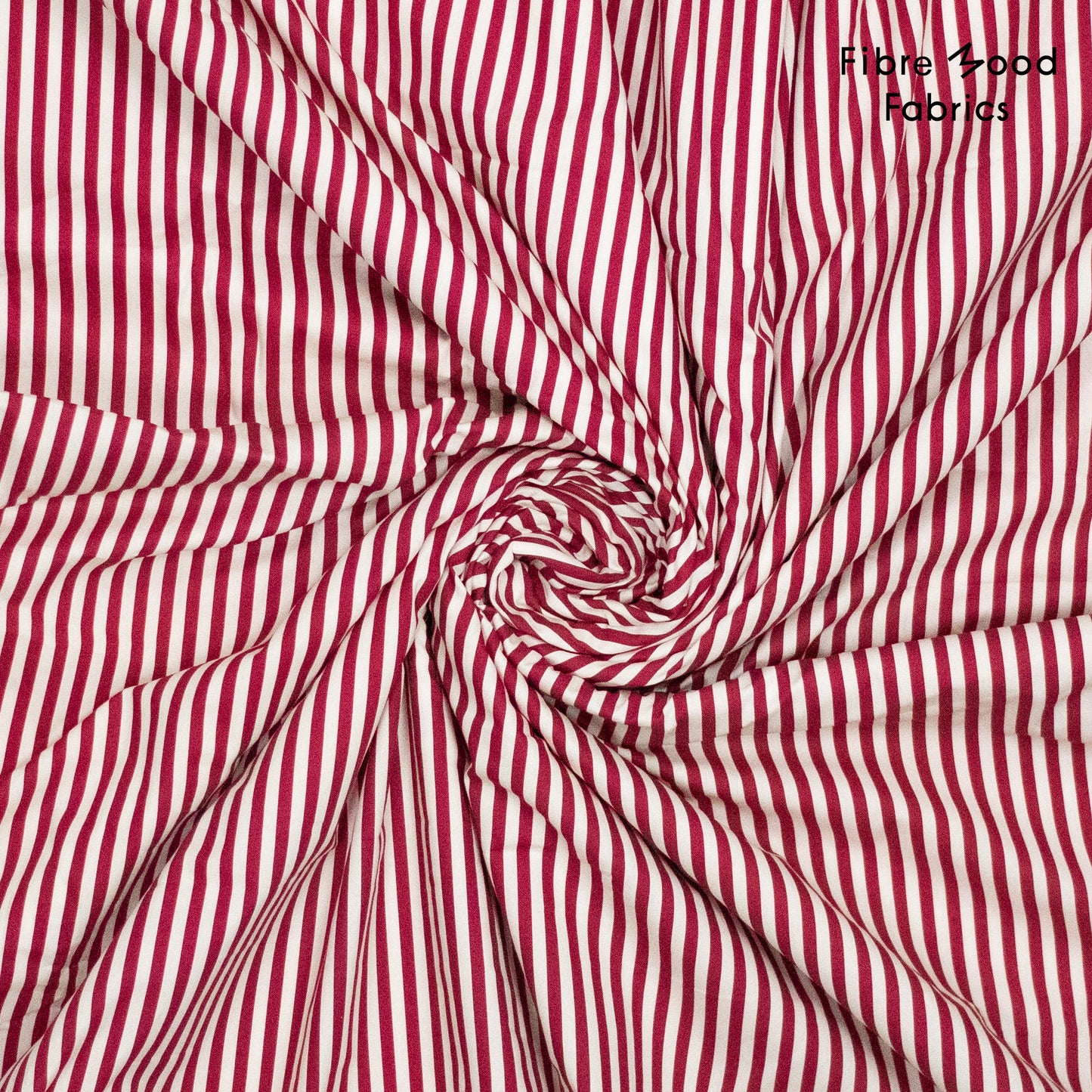 Tela algodón rayas burdeos