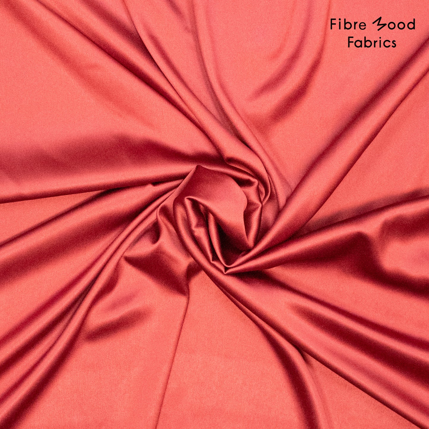 Viscosa satinada elástica rojo rubí