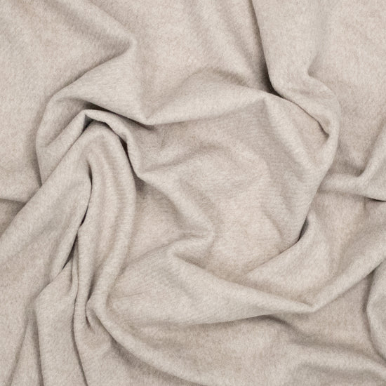 Paño abrigo cepillado gris melange