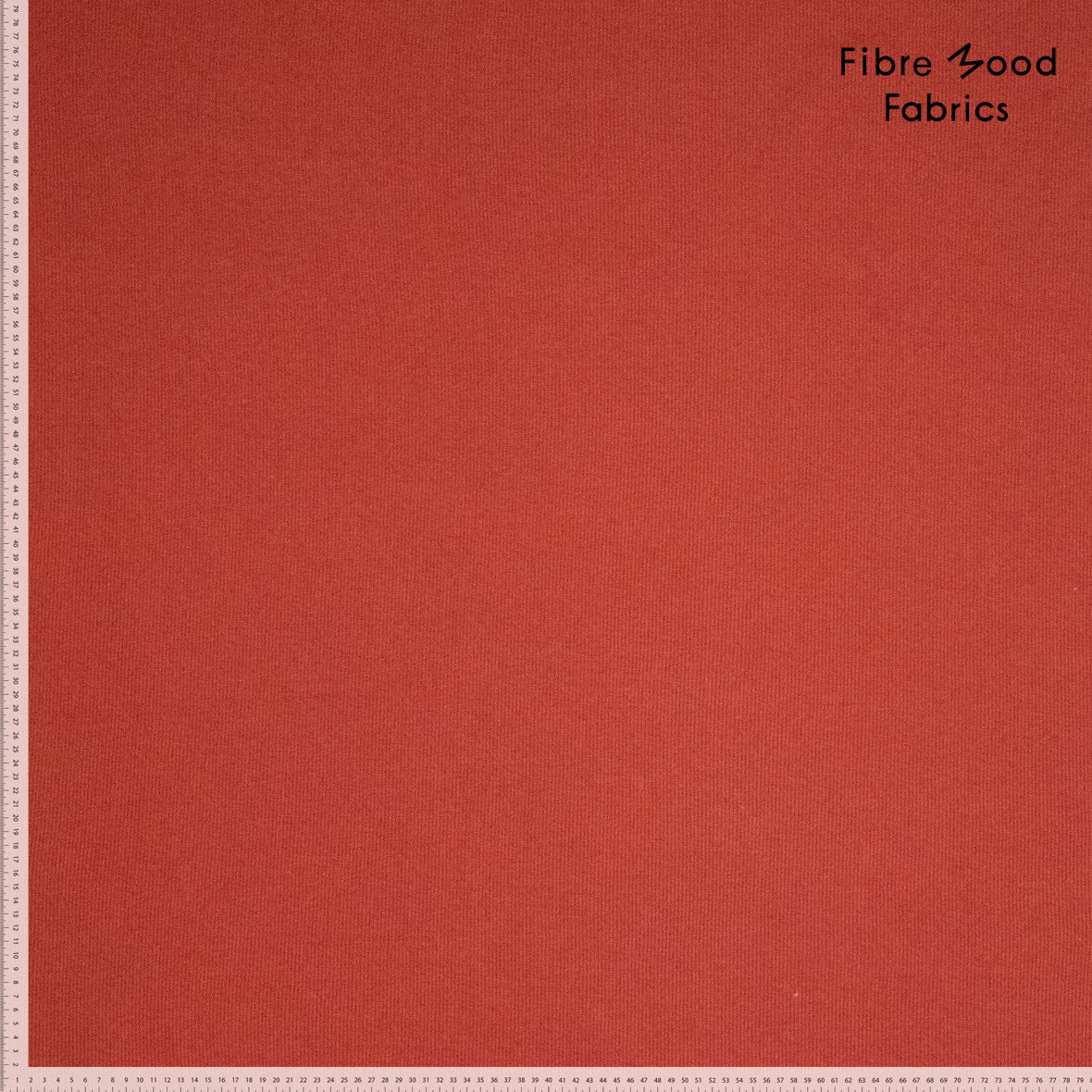 Puño canalé tubular 2x2 rojo oscuro
