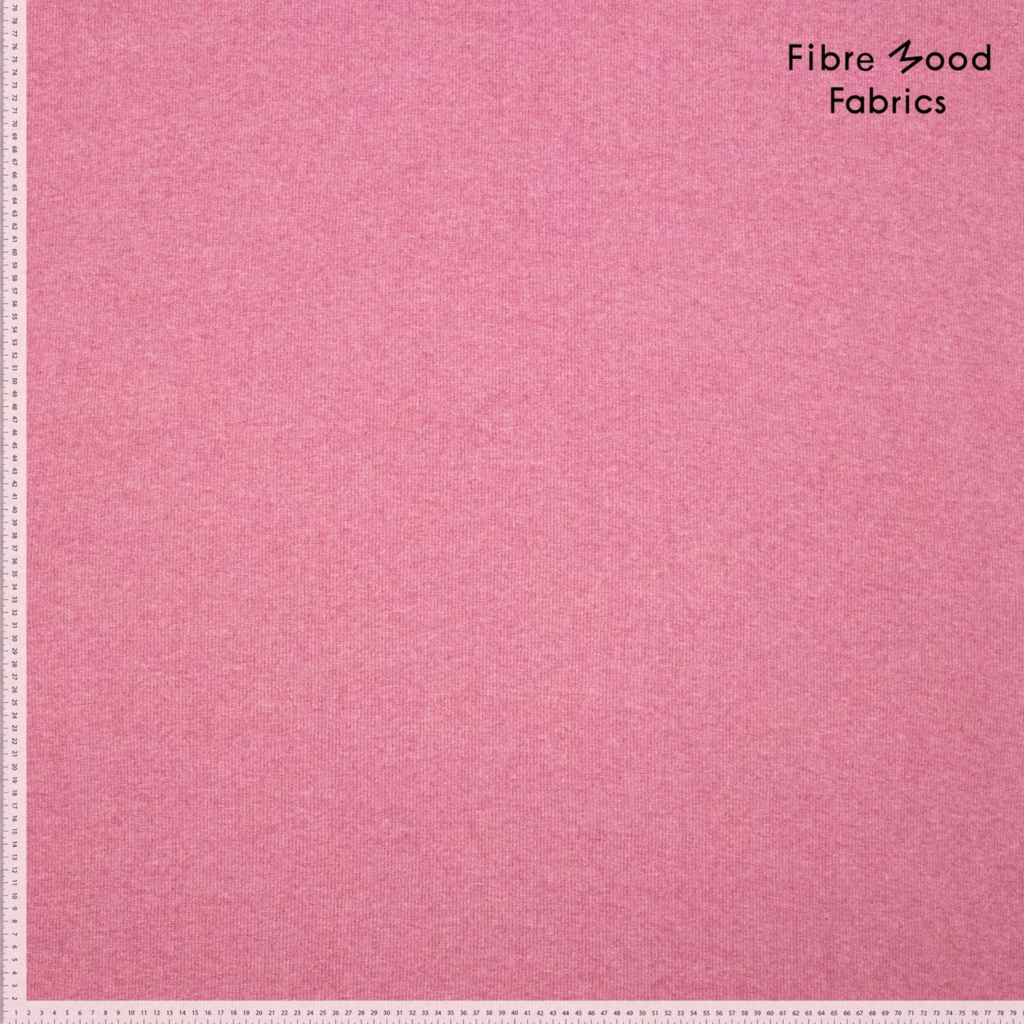 Puño canalé tubular 2x2 rosa empolvado