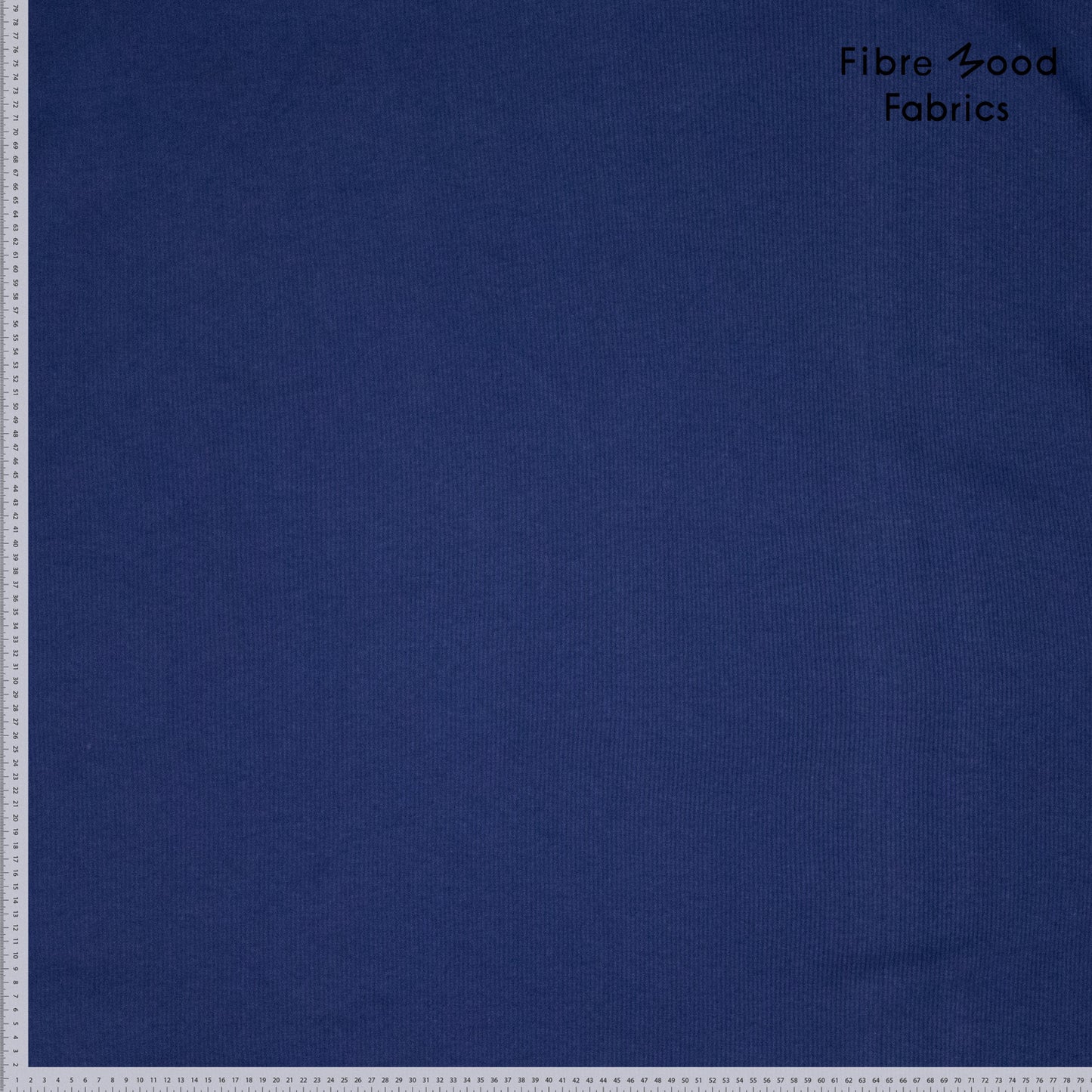 Puño canalé tubular 2x2 azul cobalto