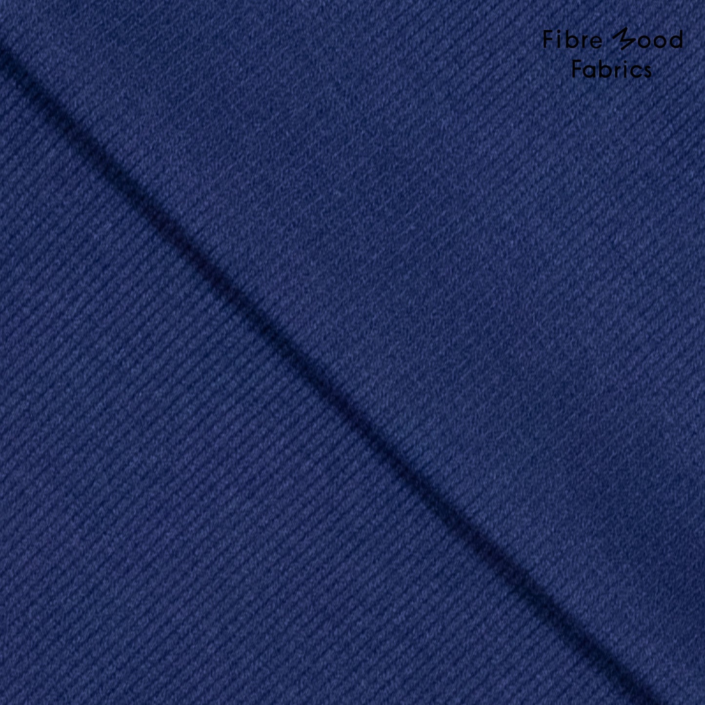 Puño canalé tubular 2x2 azul cobalto