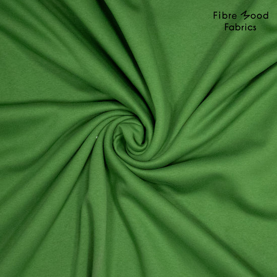 Puño canalé tubular 2x2 verde (100 cm)