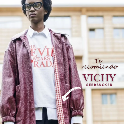 Tela vichy seersucker