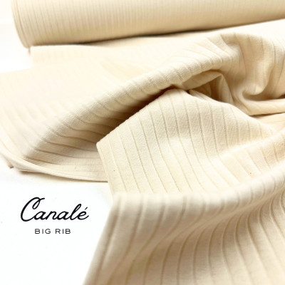 Punto rib jersey big natural