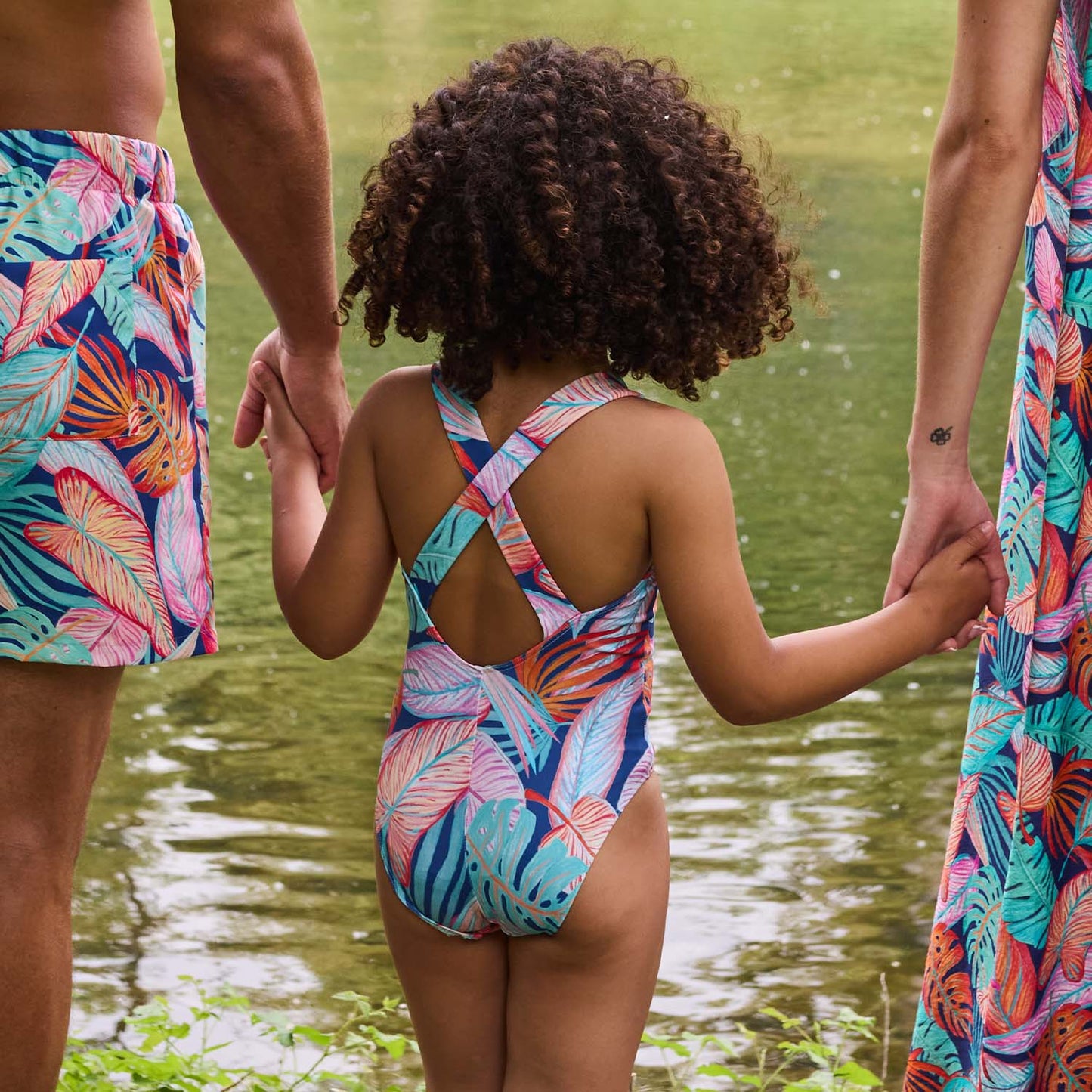 Lycra de bañador Tortoise Leaves