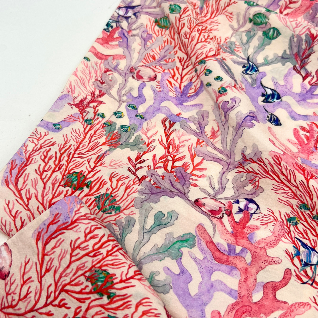 Tela viscosa Red Seabed