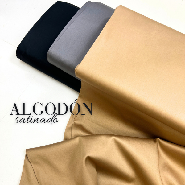 Selección telas satinadas 100% algodón
