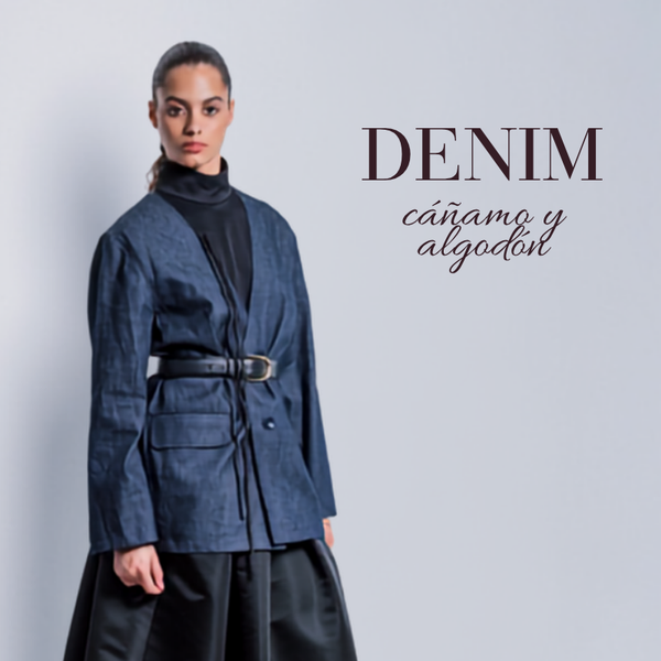 Denim algodón orgánico y cáñamo