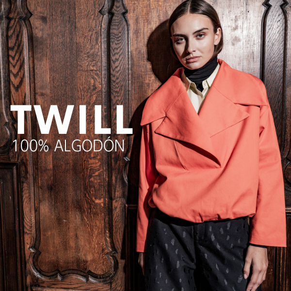 Twill algodón naranja