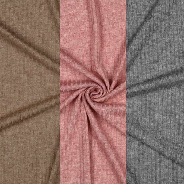 Punto canalé Lúrex - gris plateado