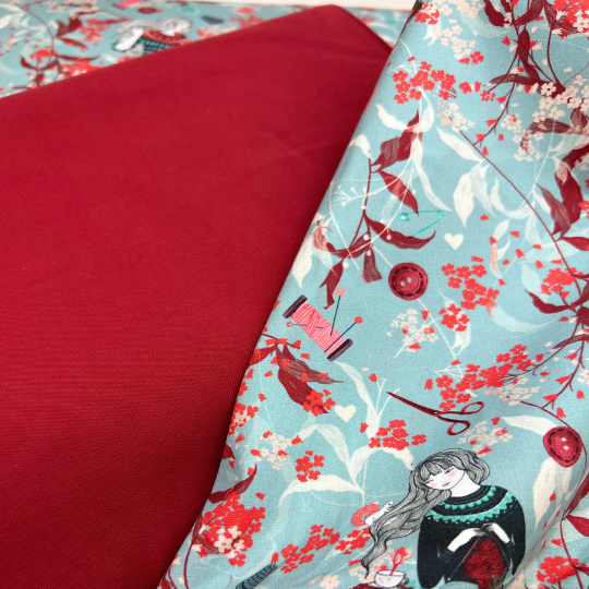 Tela viscosa tencel rumba red 200 gr