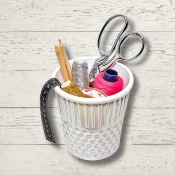 Dedal gigante blanco perlado