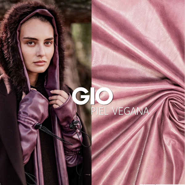 Piel vegana mauve wine