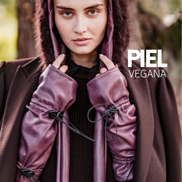 Piel vegana mauve wine