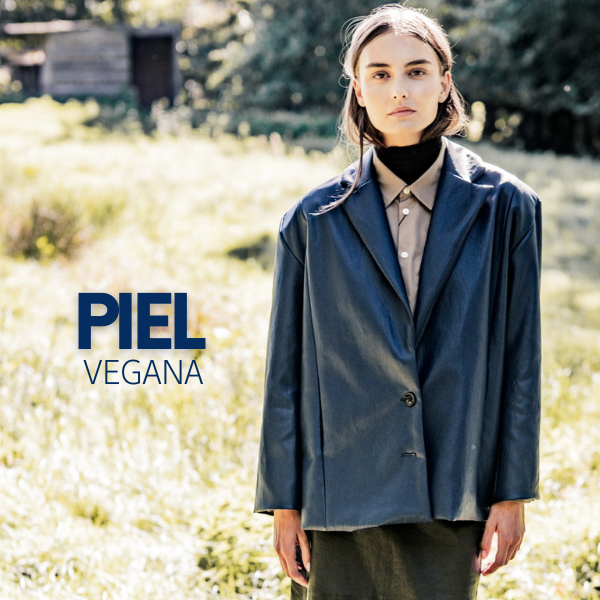 Piel vegana azul