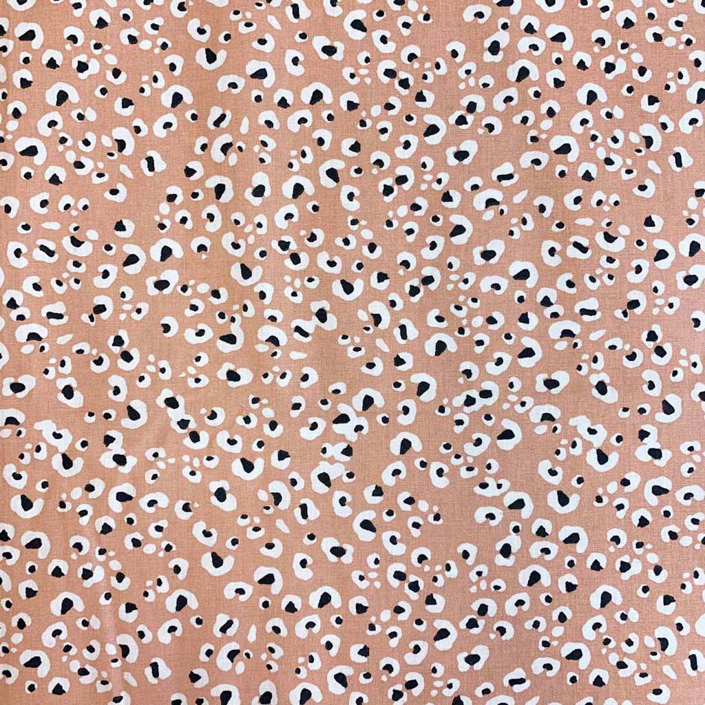 Jersey animal print rosa palo